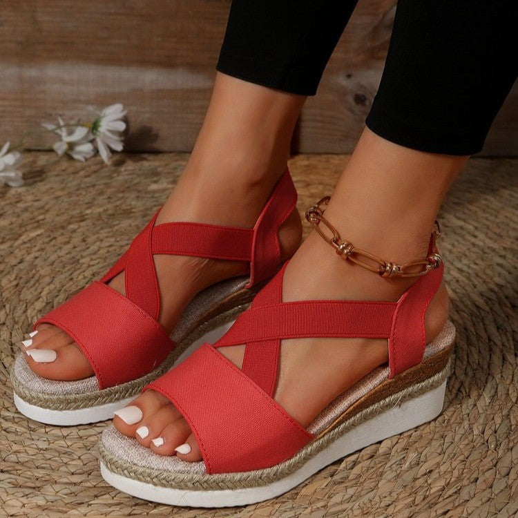 Boho Luxe Woven Platform Sandal