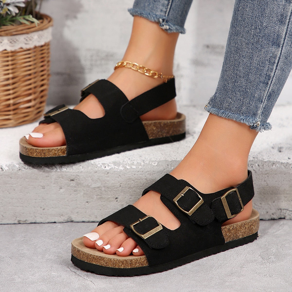 Soléa Kore Luxe Cork Sandals