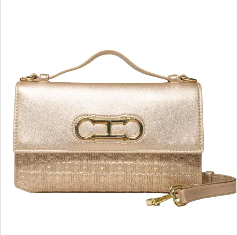 CH Designer Bag – Chic Letter Print Leather Handbag