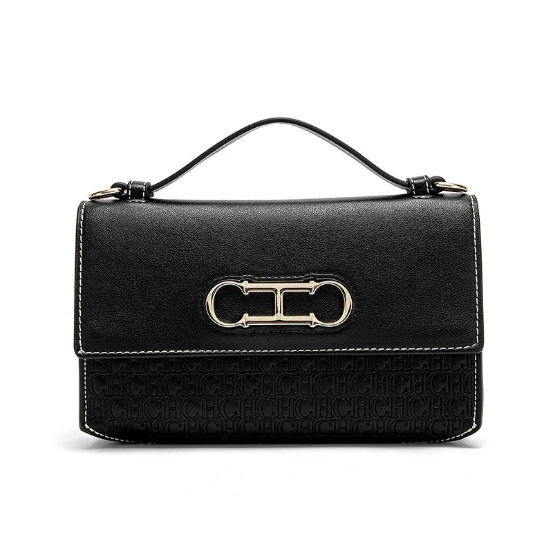 CH Designer Bag – Chic Letter Print Leather Handbag